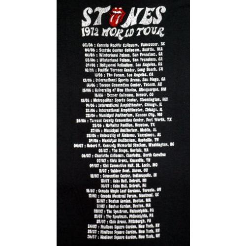 【土日も発送】 Tシャツ THE ROLLING STONES ローリング・ストーンズ 1972年ワールドツアー サイコロ バンド ロック｜alternativeclothing｜04