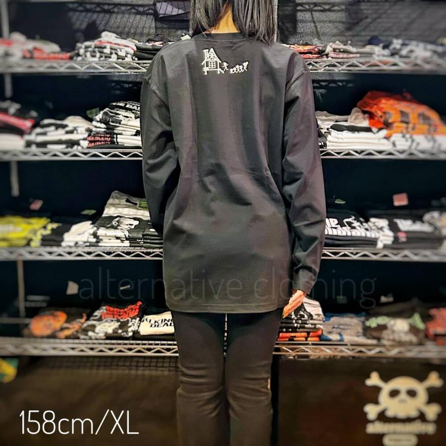 土日も発送】 Tシャツ 長袖 スカル ファミリー ドクロ ロンT 黒