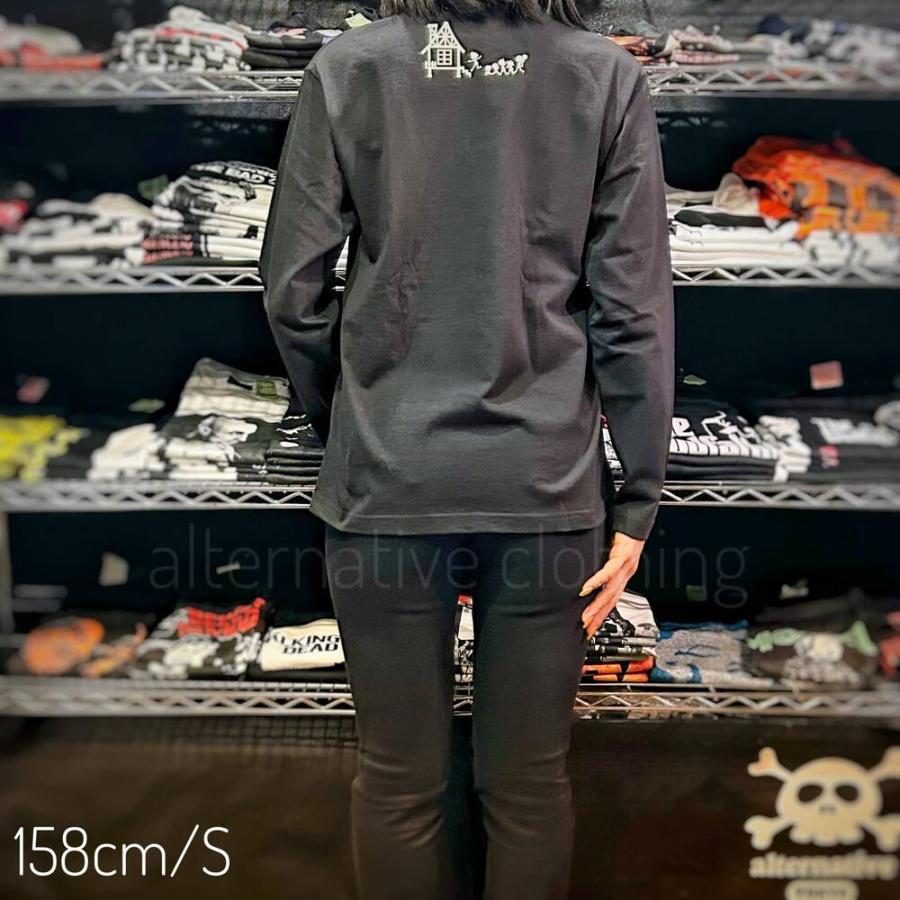 土日も発送】 Tシャツ 長袖 スカル ファミリー ドクロ ロンT 黒