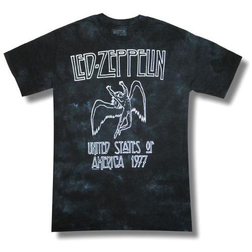 【土日も発送】 Tシャツ LED ZEPPELIN レッド・ツェッペリン タイダイ 絞り染め  メンズ ロック バンド｜alternativeclothing