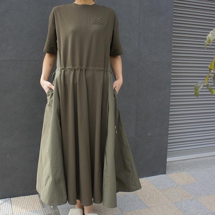 大特価アウトレット 21ss新作 Moncler モンクレール Abito フレアワンピース カーキ レディース 8i 代引不可 Etechnologies Shop