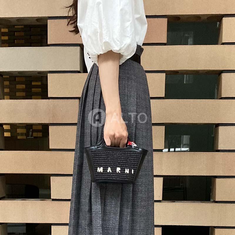 2/15入荷】2023SS新作 MARNI マルニ ラフィア かごバッグ ショルダー