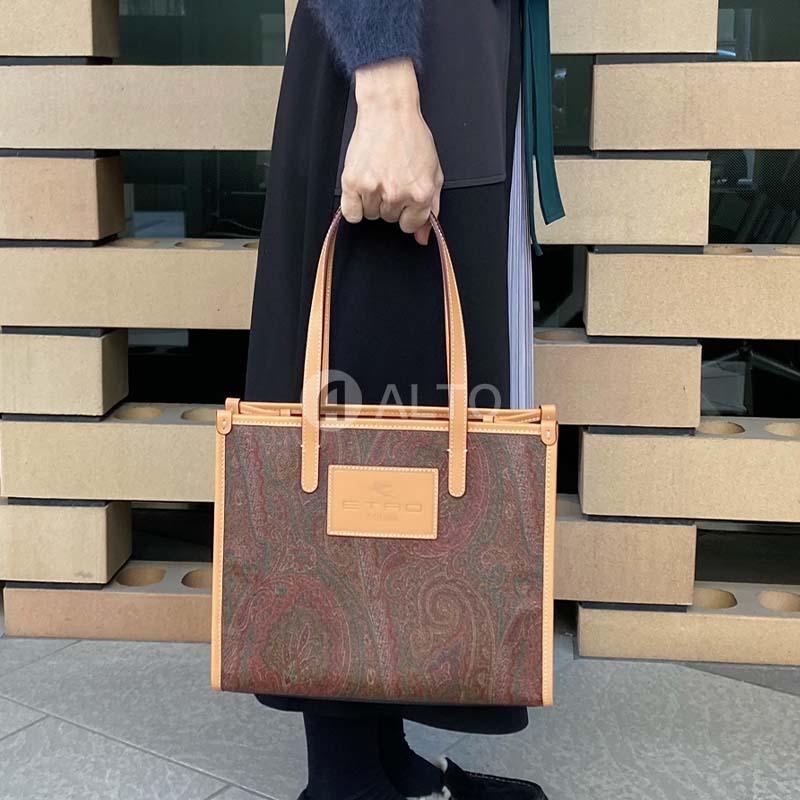 ETRO エトロ ペイズリー柄 トートバッグ 0N068 8010 600 ブラウン