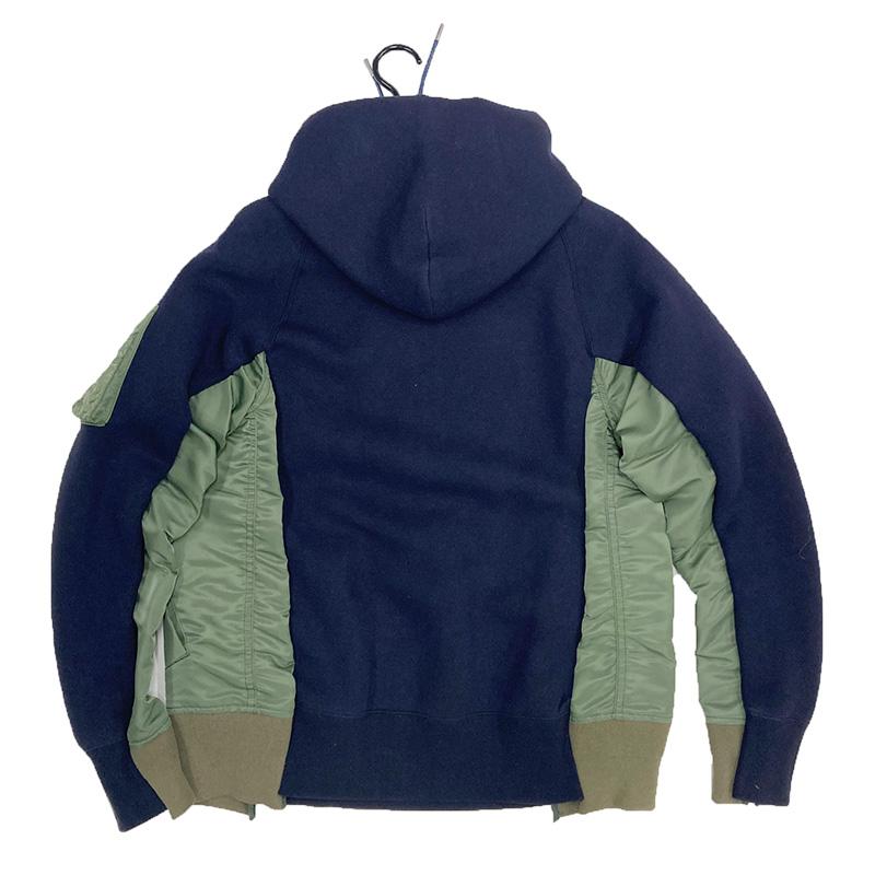 定期入れの sacai 羽織 薄手 パーカー シャツ マウンテンパーカー