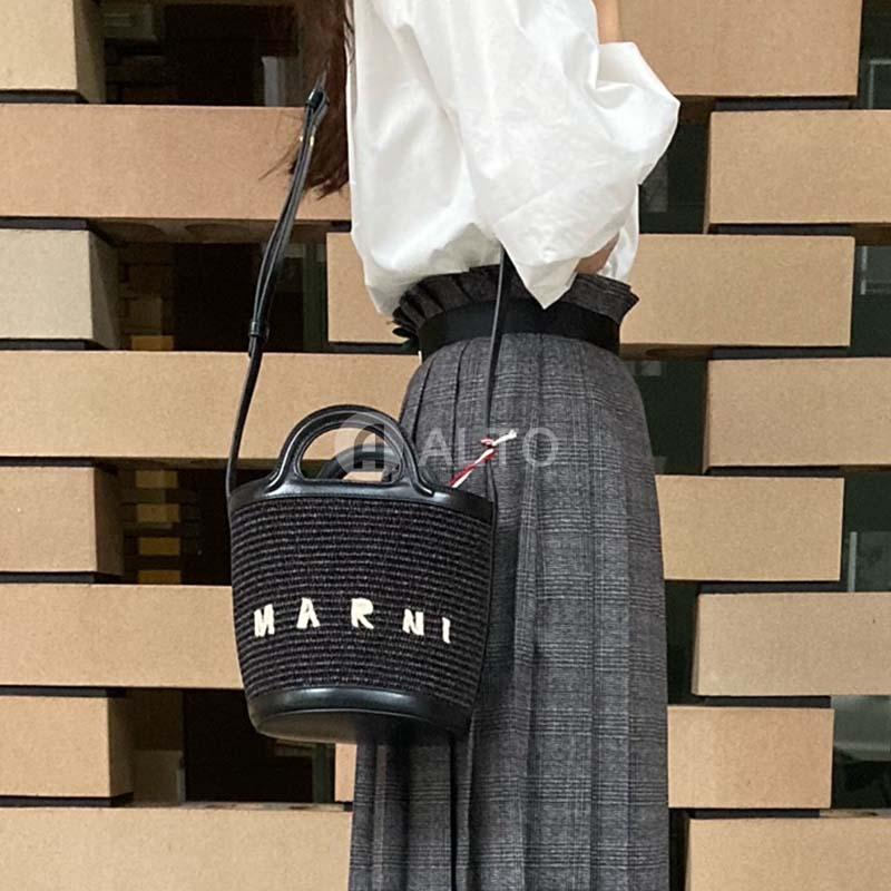 2/15入荷】2023SS新作 MARNI マルニ ラフィア かごバッグ バスケット