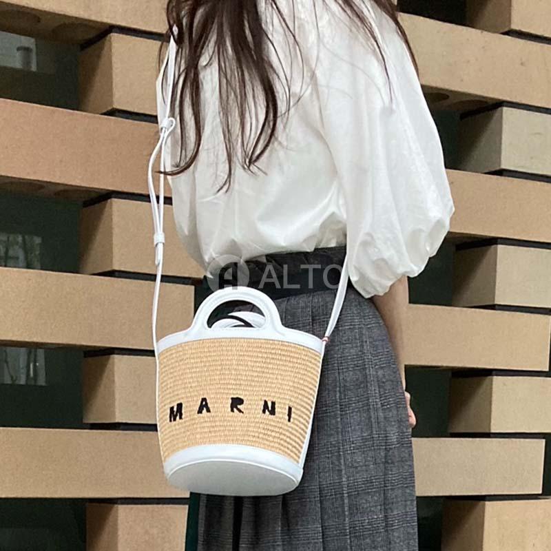2/15入荷】2023SS新作 MARNI マルニ ラフィア かごバッグ バスケット
