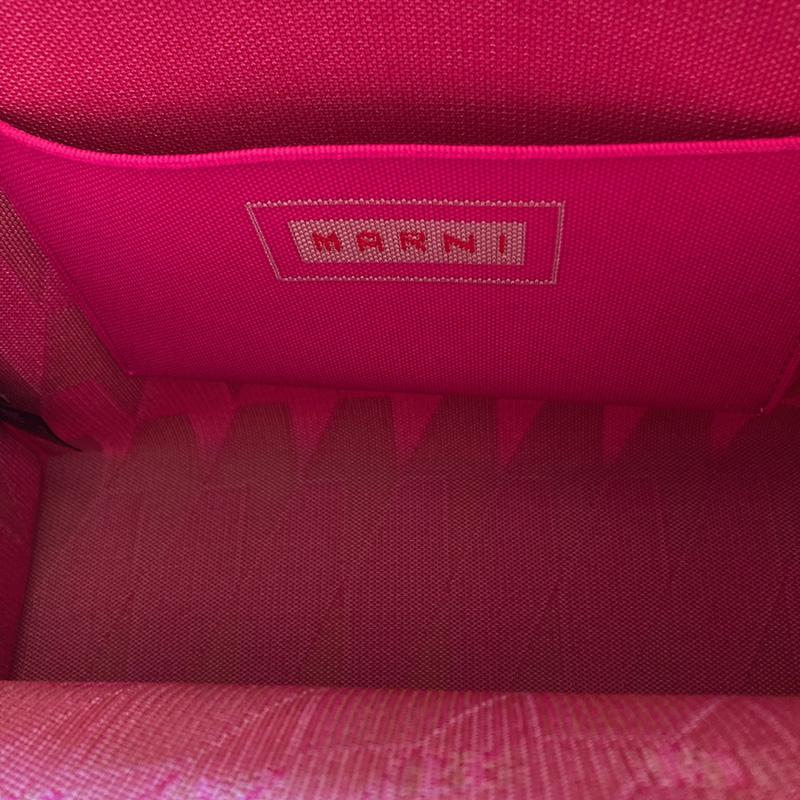 MARNI マルニ 千鳥格子 ジャガード スモール トートバッグ