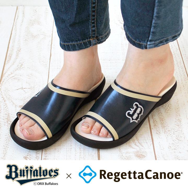 リゲッタカヌー RegettaCanoe オリックス・バファローズコラボ BCFW3500BS プロ野球12球団 野球観戦 サンダル スリッパ レディース Regetta Canoe（リゲッタカヌー） PT10倍開催中 オリックス