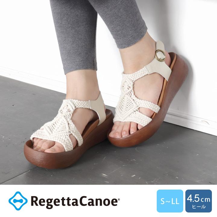 Regetta Canoe（リゲッタカヌー） CJBH-3010 厚底 マクラメサンダル 