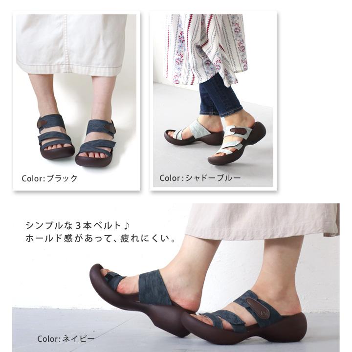 Regetta Canoe（リゲッタカヌー） CJEG-5255 エッグヒール 3本ベルト