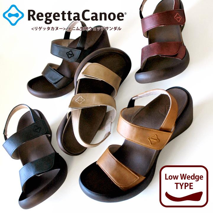 Regetta Canoe（リゲッタカヌー） CJLW-5501 ウェッジヒール デニム