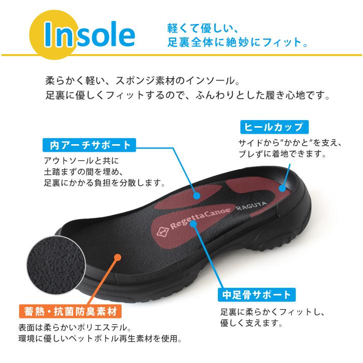 PT10倍&クーポン配布 30日23時59分まで リゲッタカヌー CJRG-0004 スウェード調 レースアップ軽量サボシューズ 内ボア 蓄熱 ローヒール 痛くなりにくい_16