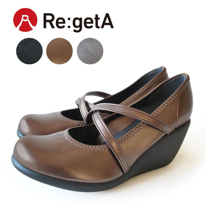 リジューヴェ Re:getA Re:getA R-241 クロスベルトハイウェッジパンプス 入学