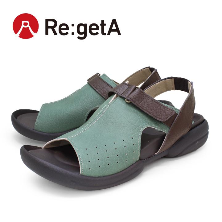 ベルサンタ　ハンミョウ詰め合わせ Re:getA リゲッタ R-285 ツートンカラー パンチング サンダル