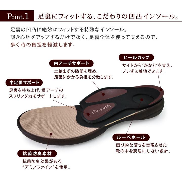リゲッタ　Re:getA　R-302 ドライビングローファー 履きやすい 歩きやすい 痛くない　母の日　プレゼントの画像