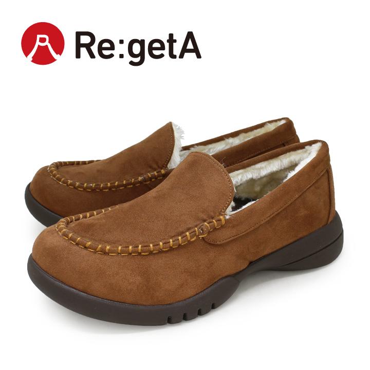 Re:getA（リゲッタ） Re:getA R-335 スエード調 ファー モカシン