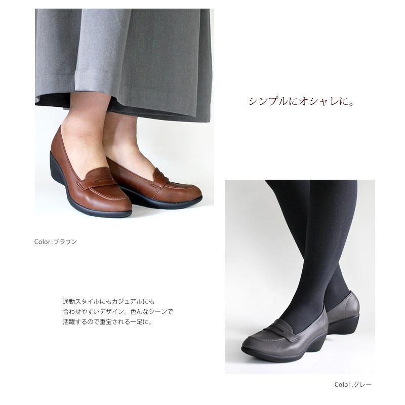 リゲッタ Re Geta R 57 アーモンドトゥローファー 5cmヒール R 57 リゲッタ公式ショップ 通販 Yahoo ショッピング