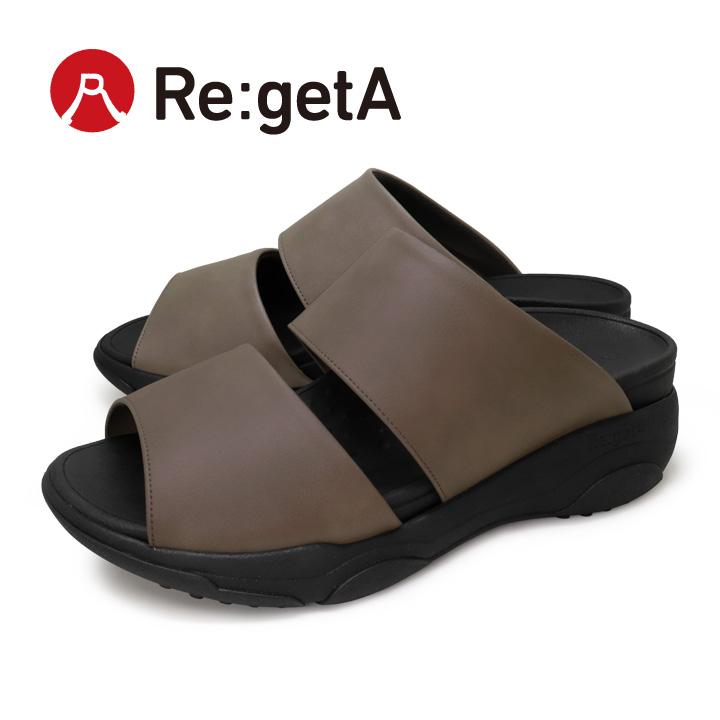 リゲッタ Re:getA RE-3004 メンズ 軽量 厚底 ダブルベルトサンダル