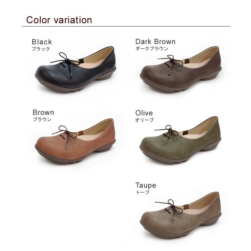 Re:getA（リゲッタ） ツヴォル-2ball- TB-105 リボンパンプス フラット