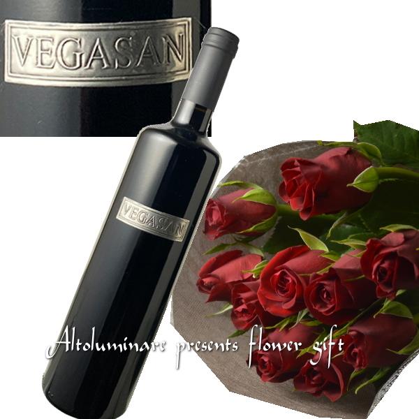 スペイン赤ワイン 最大57%OFFクーポン メタルラベル 花束 最愛 とバラのブーケ