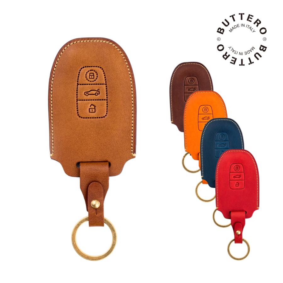(ギフト可) アウディ Audi キーケース キーカバー BUTTEROレザー ヌメ革 Audi01 | Audi | 05