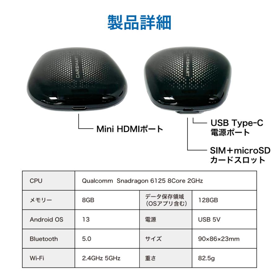有線CarPlay対応 アンドロイドインターフェース 8G 128G (動画 アプリ