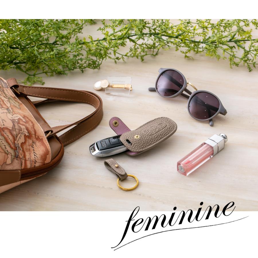 (ギフト可) アウディ Audi キーケース キーカバー PERINGERレザー シボ革 ヤギ皮革 Audi05 | Audi | 09