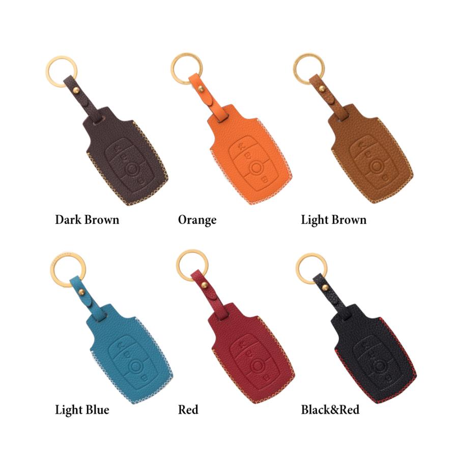 (ギフト可) ベンツ キーケース キーカバー PERINGERレザー シボ革 Benz02 | Mercedes-Benz | 06