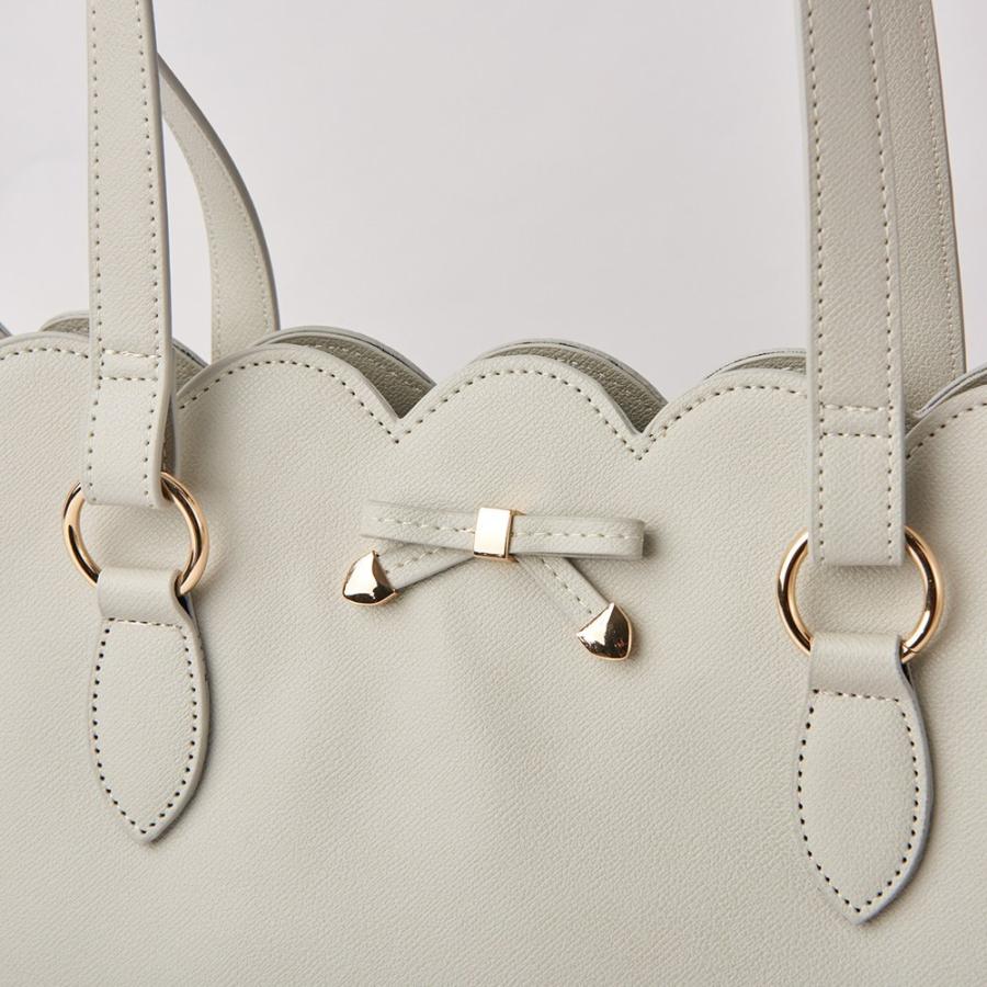 トートバッグ 大きい リボン 女の子 スカラップトートバッグ ポピー Altrose 通販 Yahoo ショッピング