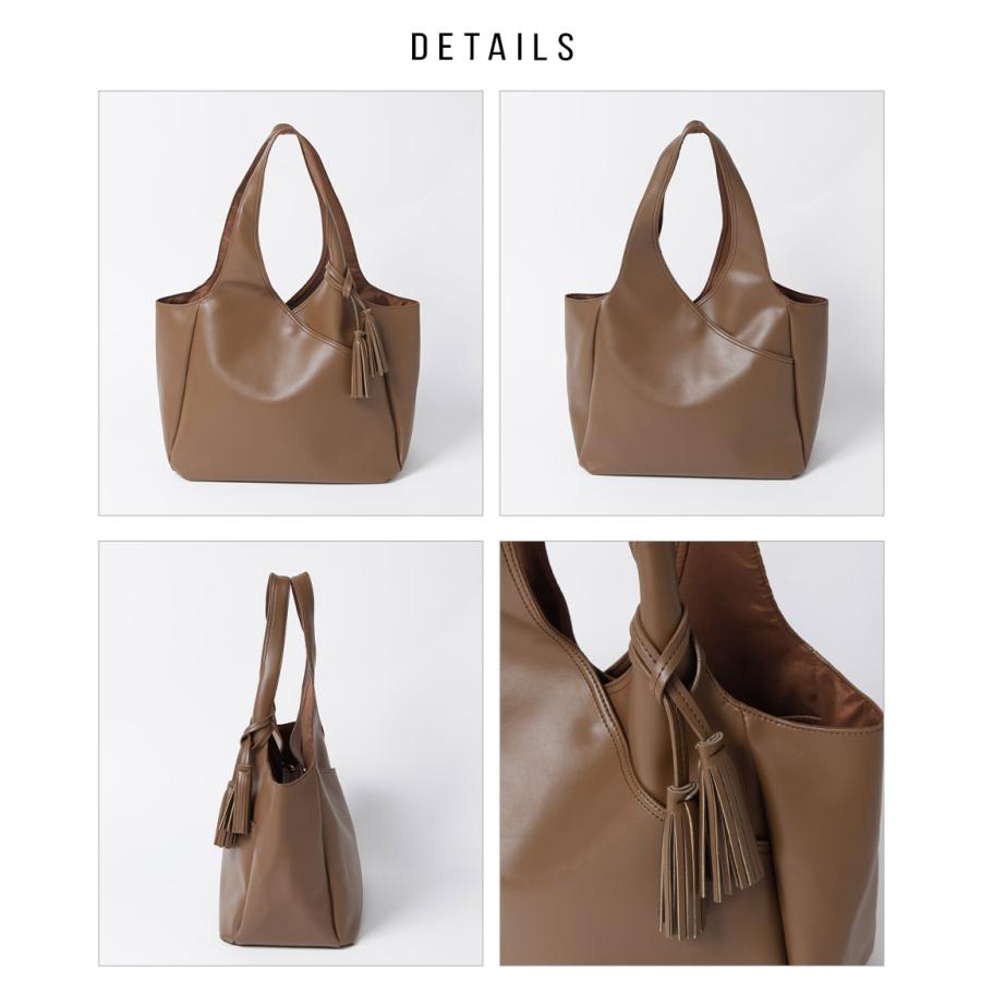 トートバッグ レディース 大きめ a4 通勤 通学 軽い 軽量 大容量 おしゃれ シンプル タッセル トート ルース | ALTROSE | 22