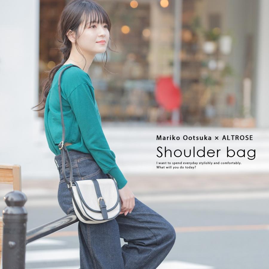 Off インスタグラマー 大塚真理子さんデザイン ショルダーバッグ 斜めがけ キャンバスミニショルダーバッグ シア Altrose 通販 Yahoo ショッピング