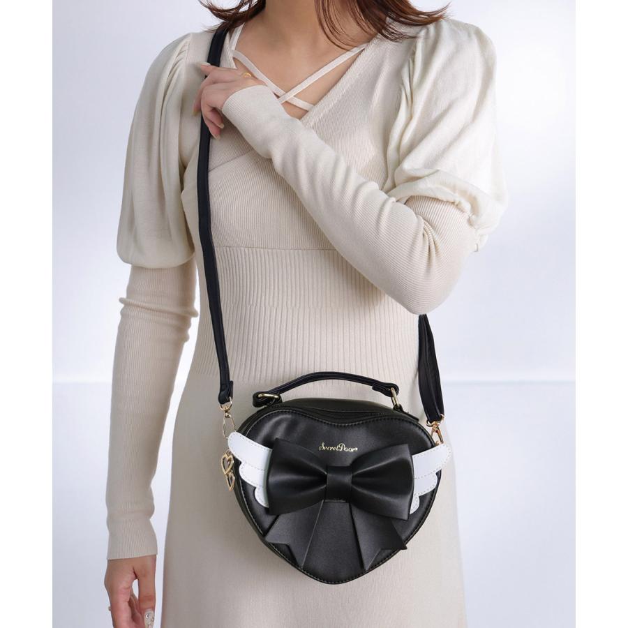 ベイビー リボンハートバッグ bag 黒 2way 斜めがけ ゴスロリ リボンハートBag | BABY, THE STARS SHINE BRIGHT | ロリータ ゴスロリ