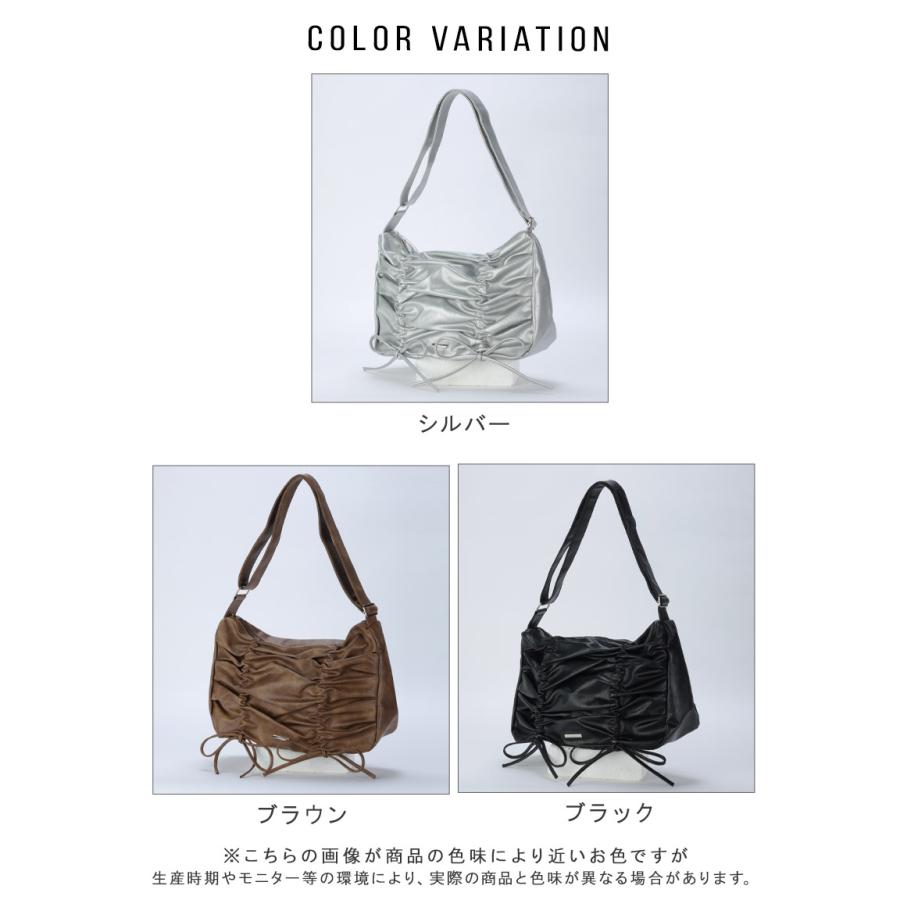 リボン りぼん ギャザー ショルダーバッグ ショルダー ワンショルダー