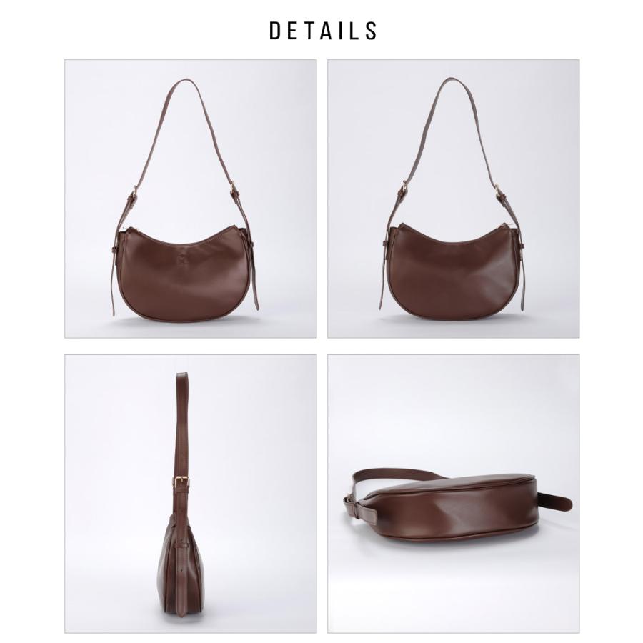 マリムーンショルダー　布良 楽天市場】【本革】3WAY ハーフムーン ショルダーバッグ／ベース