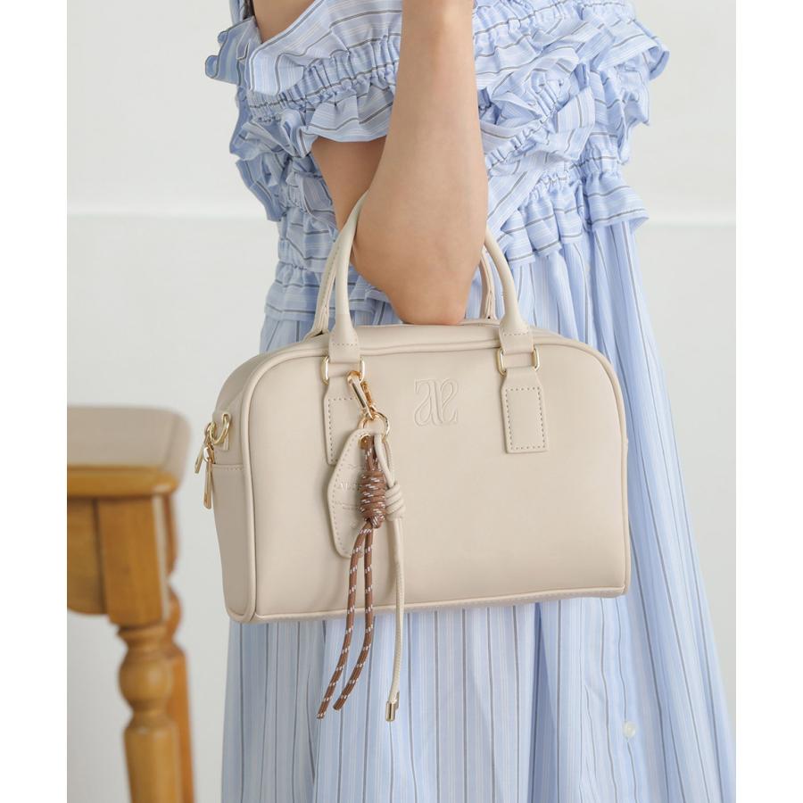 ボストンバッグ ボストン ミニボストン 小さめ ミニ チャーム付き