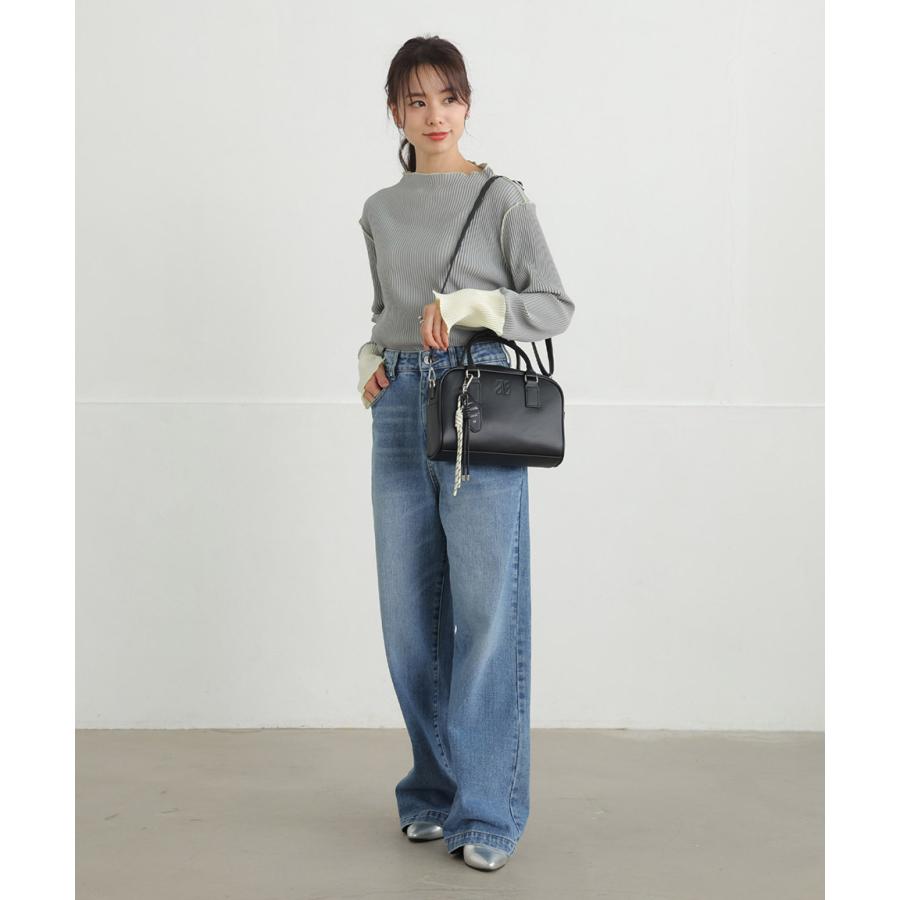 ボストンバッグ ボストン ミニボストン 小さめ ミニ チャーム付き