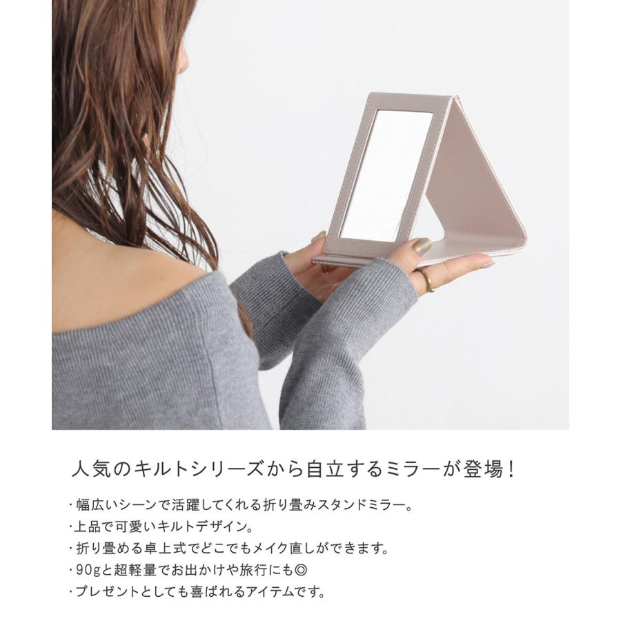 折畳スタンドミラーBR【カタログ価格】11,800円(税抜) 折りたたみスタンドミラー（tTM-0071）｜名入れプリント専門店