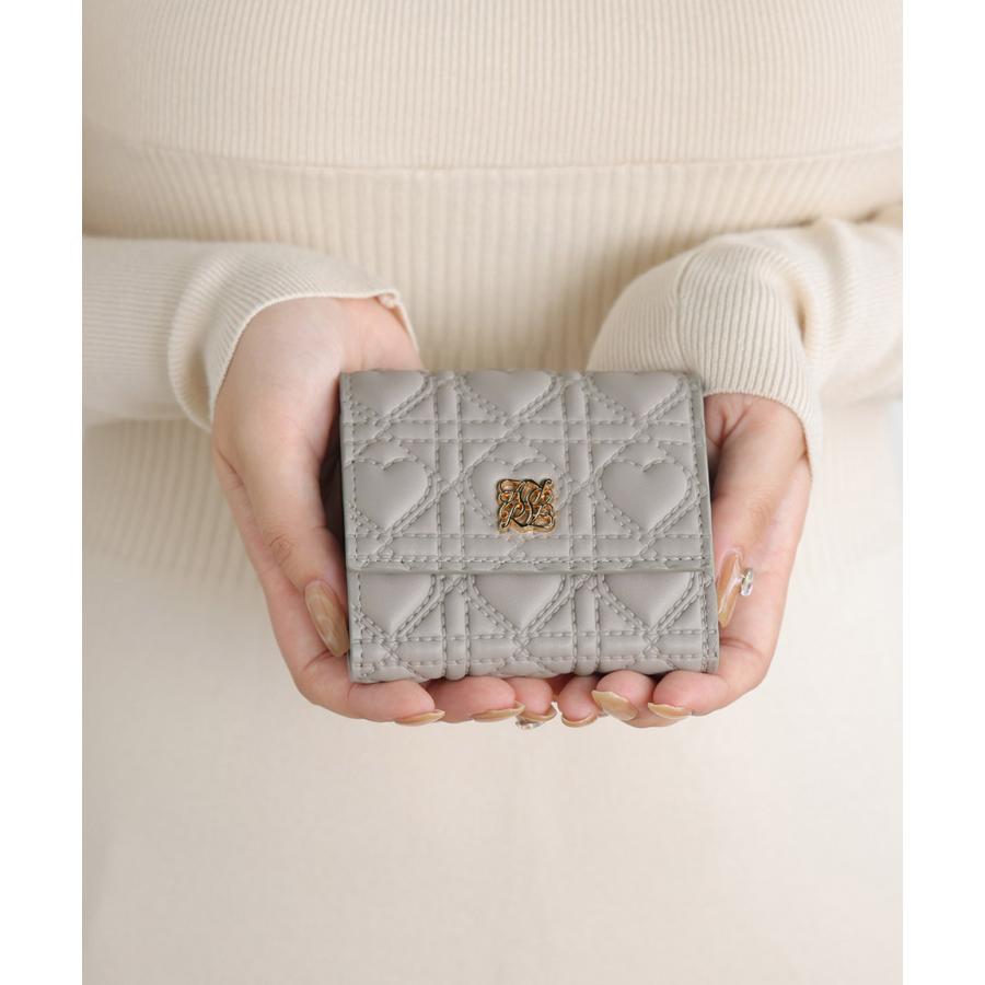 [爆買]財布 レディース ボックスコイン ミニ ミニ財布 さいふ 三つ折り コンパクト 小さい 小さめ ハート キルティング キルト かわいい | ALTROSE | 14