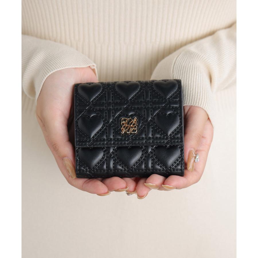 [爆買]財布 レディース ボックスコイン ミニ ミニ財布 さいふ 三つ折り コンパクト 小さい 小さめ ハート キルティング キルト かわいい | ALTROSE | 17