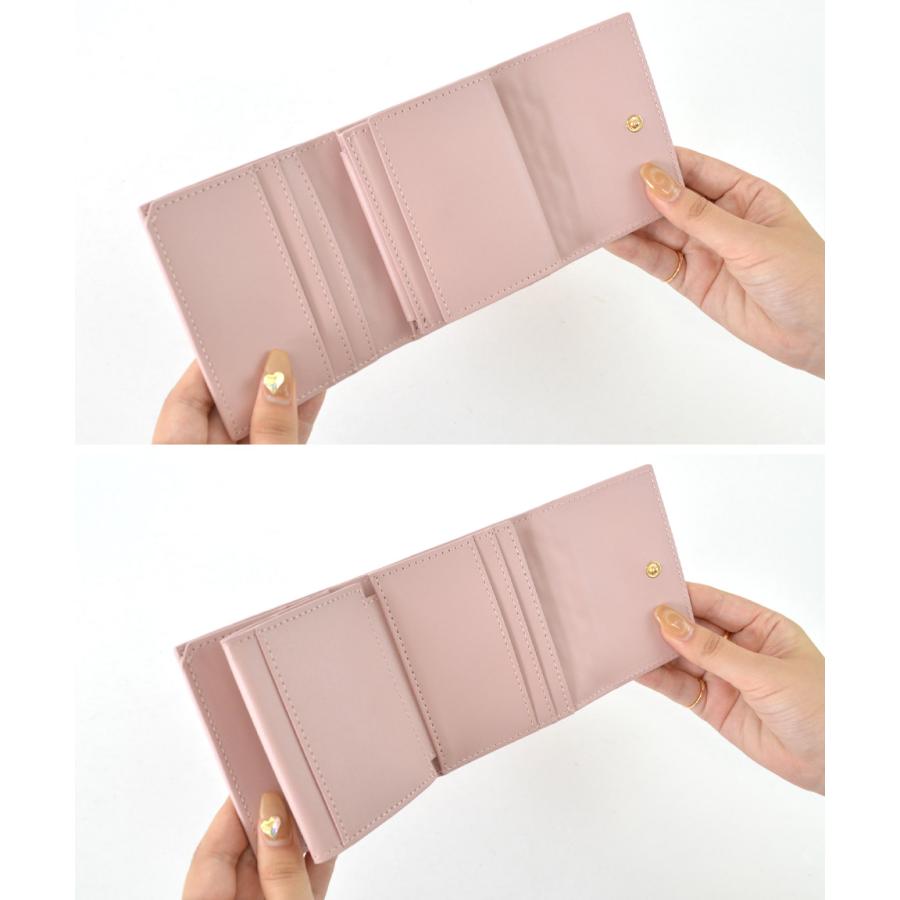 [爆買]財布 レディース ボックスコイン ミニ ミニ財布 さいふ 三つ折り コンパクト 小さい 小さめ ハート キルティング キルト かわいい | ALTROSE | 19