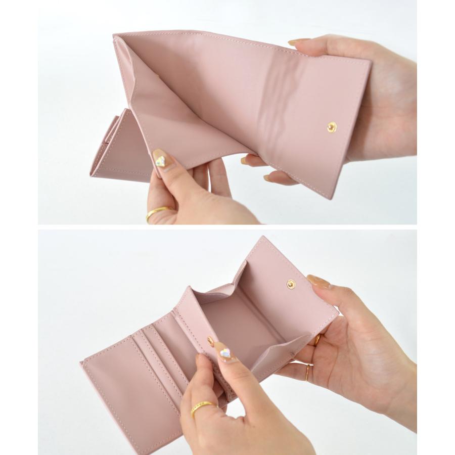 [爆買]財布 レディース ボックスコイン ミニ ミニ財布 さいふ 三つ折り コンパクト 小さい 小さめ ハート キルティング キルト かわいい | ALTROSE | 20