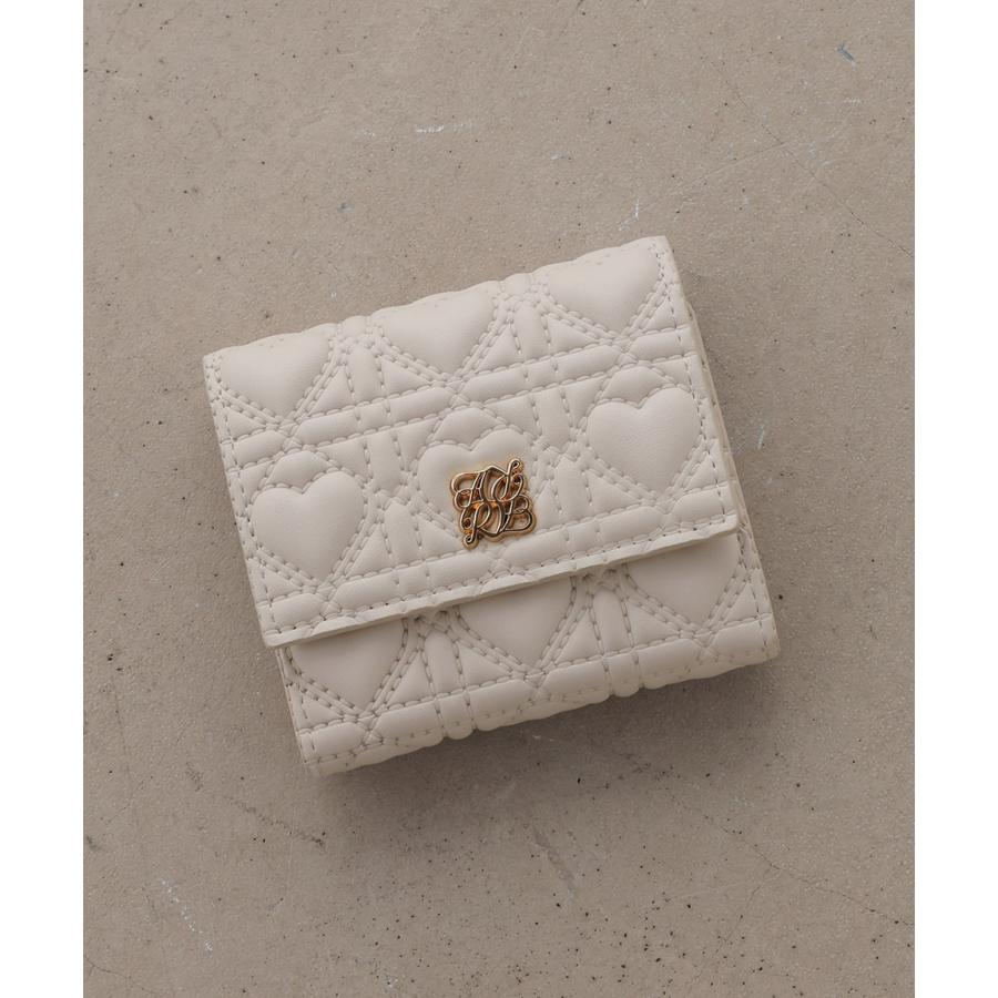 [爆買]財布 レディース ボックスコイン ミニ ミニ財布 さいふ 三つ折り コンパクト 小さい 小さめ ハート キルティング キルト かわいい | ALTROSE | 06