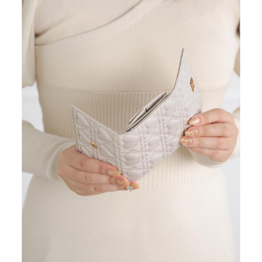 [爆買]財布 レディース ボックスコイン ミニ ミニ財布 さいふ 三つ折り コンパクト 小さい 小さめ ハート キルティング キルト かわいい | ALTROSE | 08