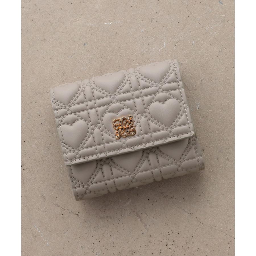 [爆買]財布 レディース ボックスコイン ミニ ミニ財布 さいふ 三つ折り コンパクト 小さい 小さめ ハート キルティング キルト かわいい | ALTROSE | 13