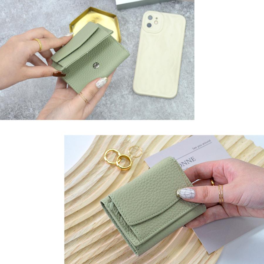 お財布、小物入 ALTROSE（アルトローズ） ミニ財布 本革 牛革 三つ折り 小さい 財布