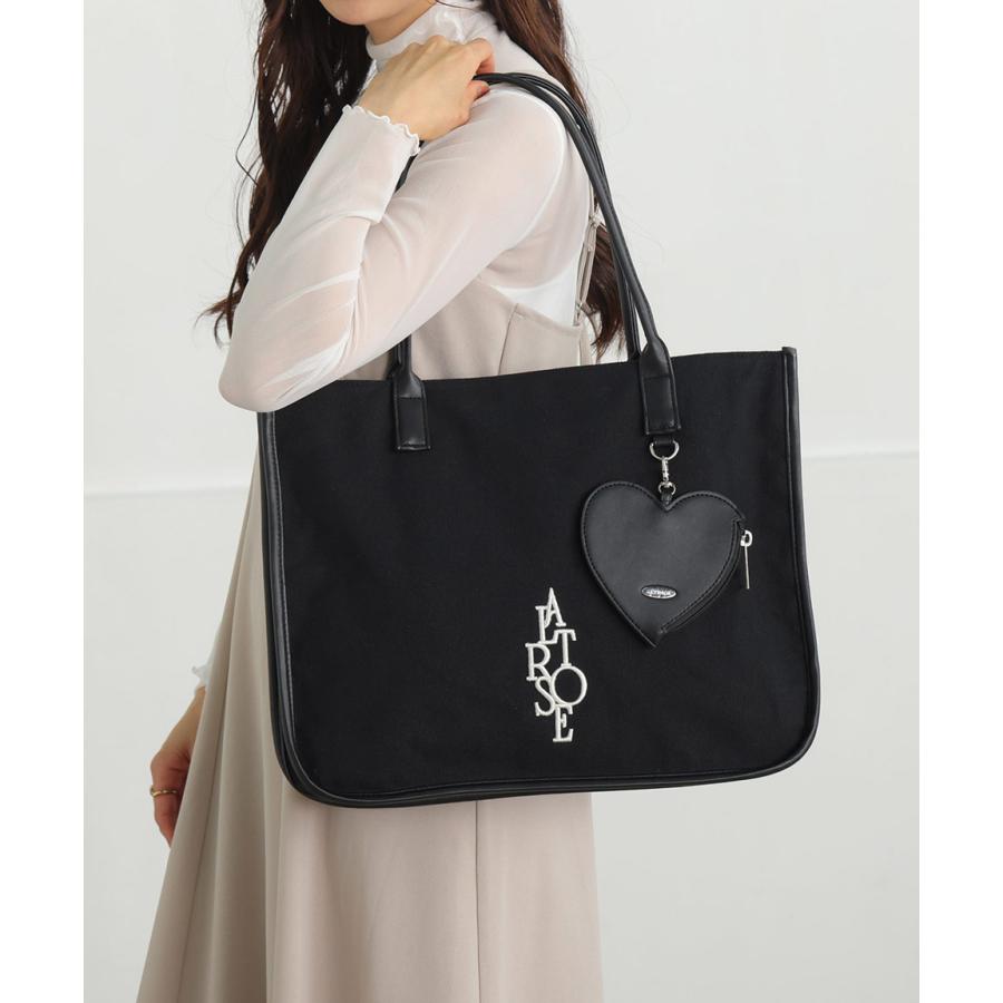 トートバッグ トート キャンバストート ポーチ付 スクエア a4 A4