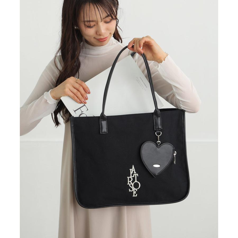 トートバッグ トート キャンバストート ポーチ付 スクエア a4 A4