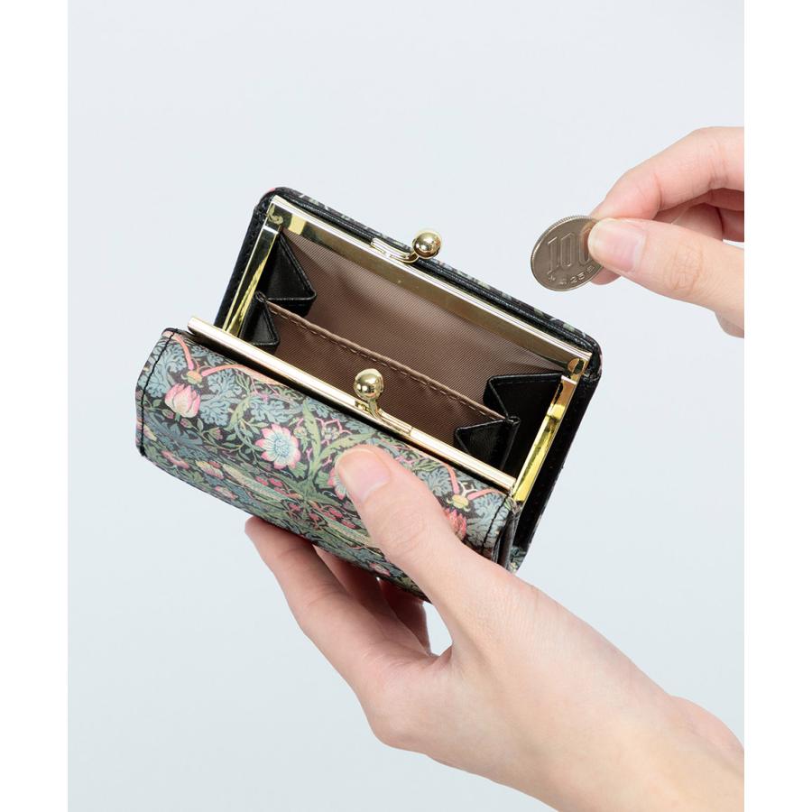 財布 三つ折り 3つ折り がま口財布 がま口 折りたたみ ウィリアム
