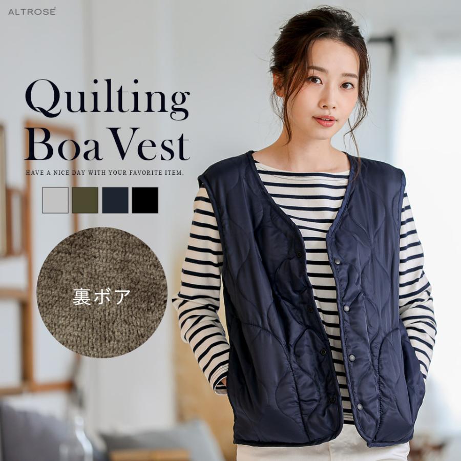 大感謝祭 限定sale ベスト レディース メンズ おしゃれ カジュアル ゴルフ キャンプ 釣り アウトドア キルティング ボア Weekend D Altrose 通販 Yahoo ショッピング