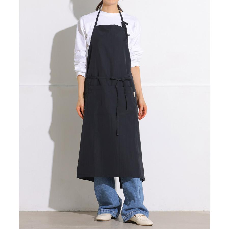 爆買]エプロン カフェエプロン 撥水 シンプル 無地 持ち運び 携帯